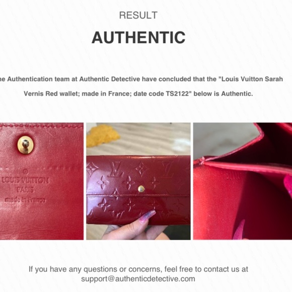 Authentic LV Monogram vernis red wallet ♥️ - Picture 12 of 12